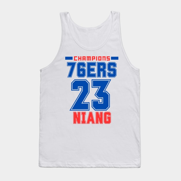 76ERSSS Basketball Champions 2023 niang Philadelphia basketball game Tank Top by PrettyMerch